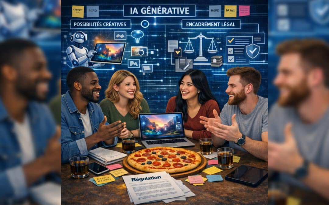 Soirée pIzzA #8 : L’IA générative : entre possibilités créatives et encadrement légal