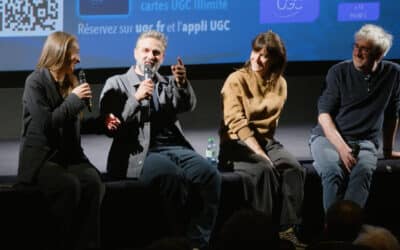 CST Première – Juste une illusion – Olivier Nakache, réalisateur, Jean Rabasse, chef décorateur, et Julie de Beauchamp, ensemblière